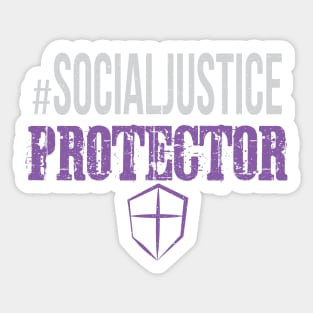 #SocialJustice Protector - Hashtag for the Resistance Sticker